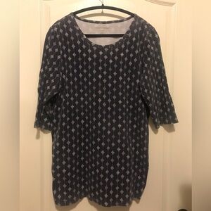 Woman Within 3/4 Sleeve Shirt